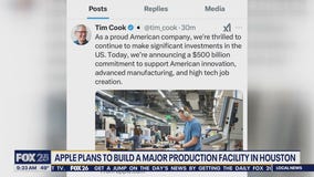 Apple plans to build facility in Houston
