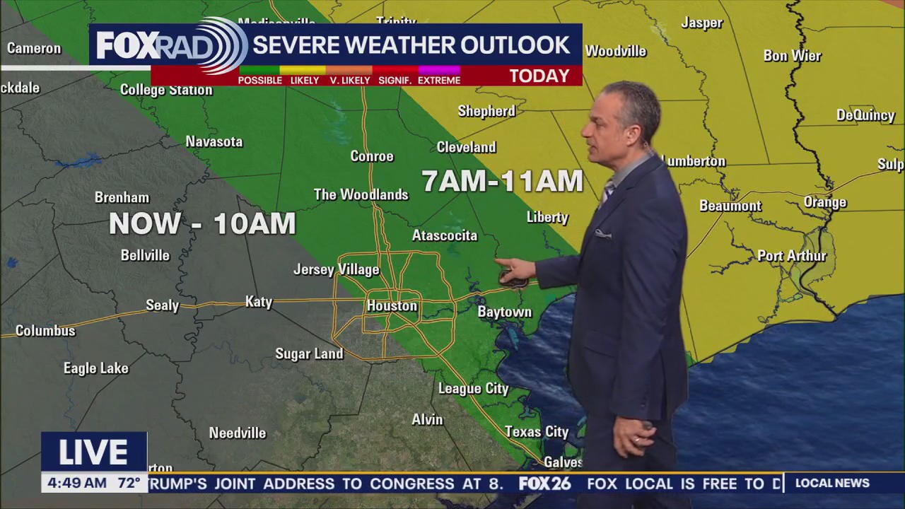 Houston weather: Storm Alert Day on Tuesday