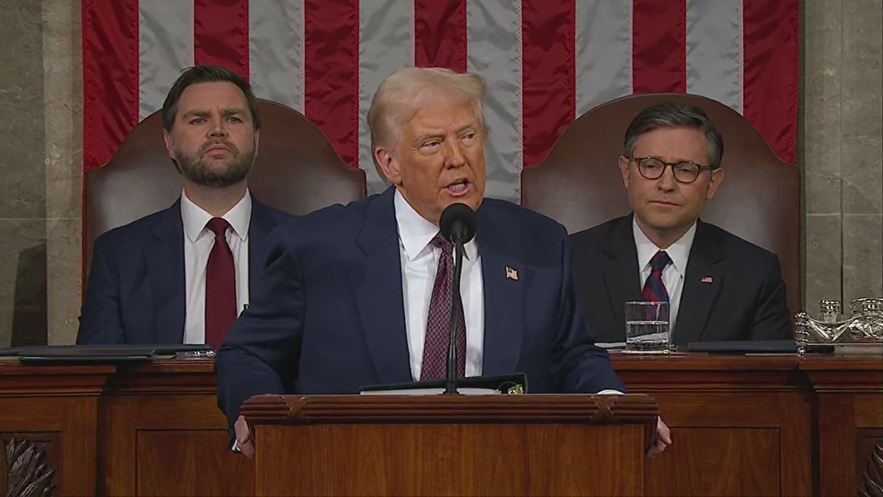 President Donald Trump discusses immigration action in address to Congress