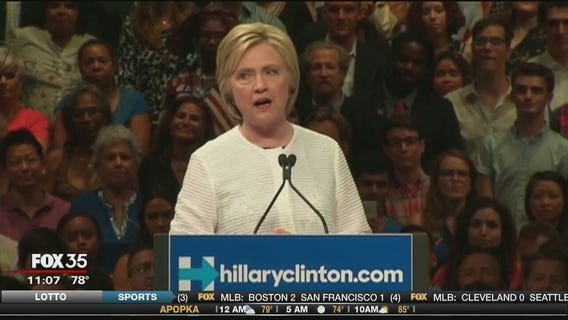 Clinton claims historic victory