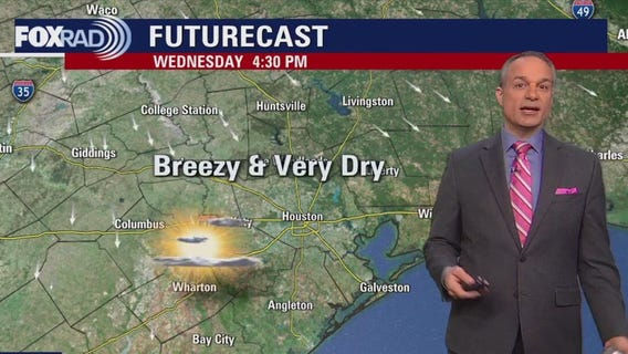 Houston weather: Windy Wednesday morning near 60