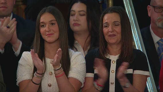 President Donald Trump highlights Laken Riley Act, family in Congress speech