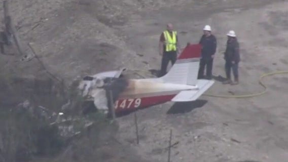 Pearland: No injuries after small plane crashes into pipeline field