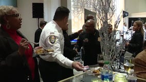 Sylvester Turner moments with FOX 26's Coco Dominguez