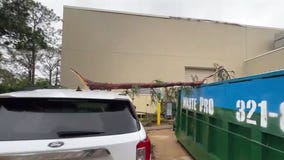FOX 35 on-air as tornado passed over station