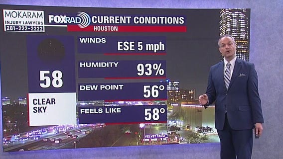 Houston weather: Cool Wednesday morning in the 50s