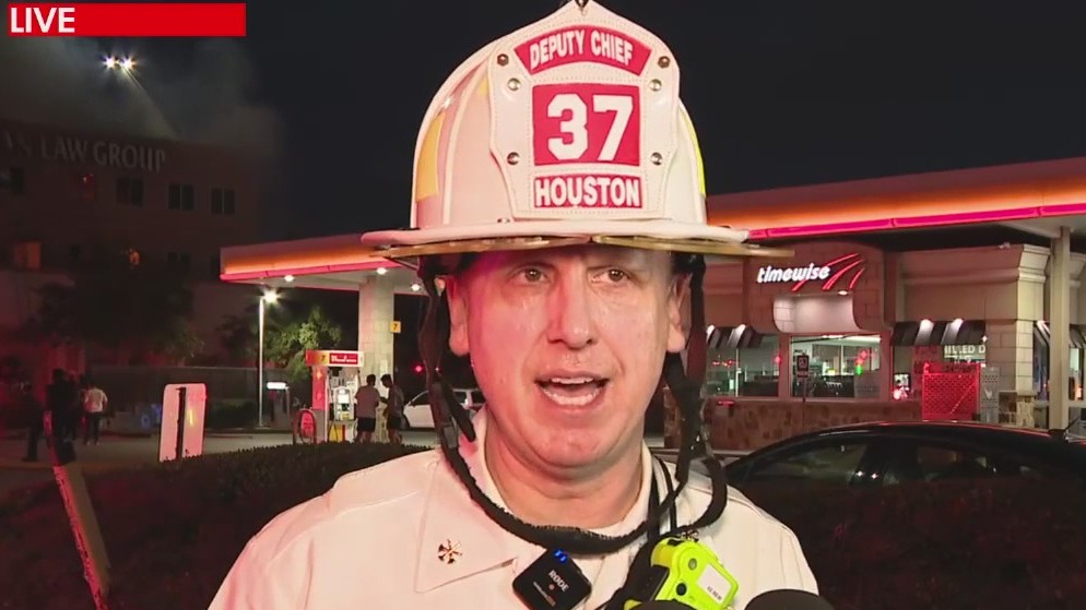 Three-alarm fire near West Sam Houston Parkway: Update from deputy fire chief