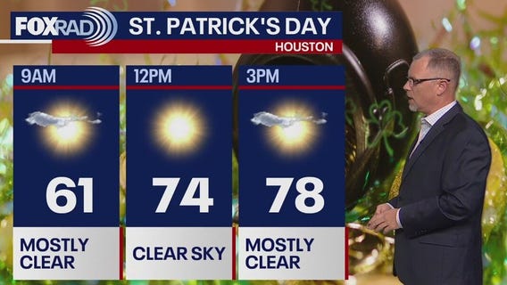 Houston weather: St. Patrick's Day kicks off pleasant week