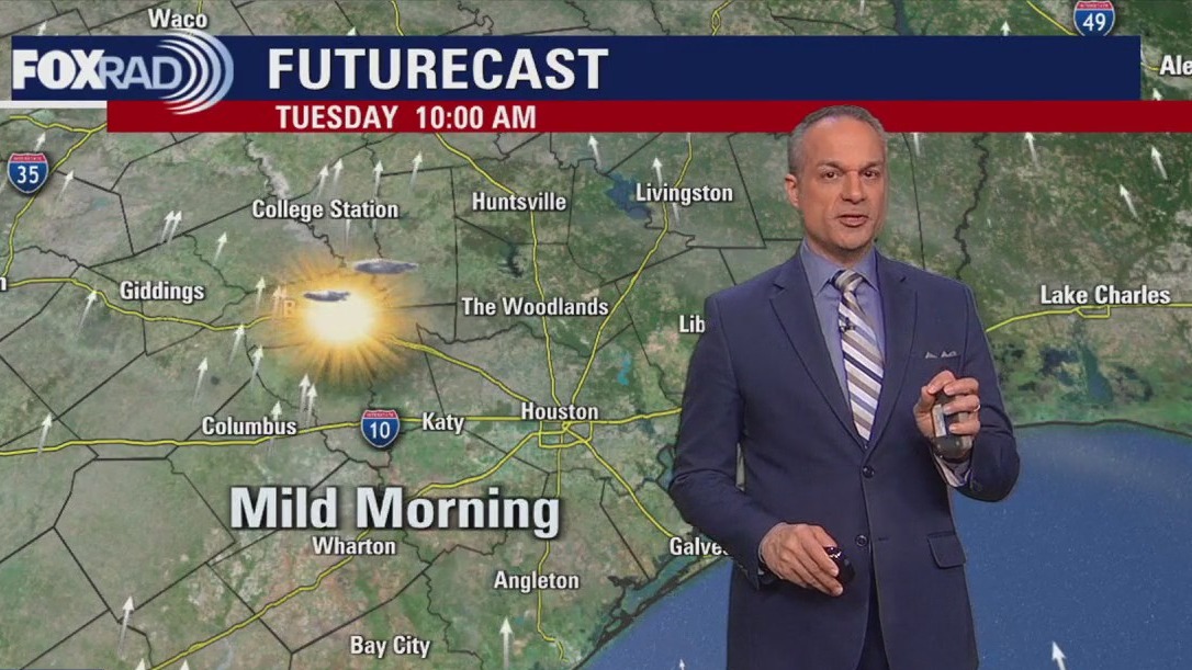 Houston weather: Mostly sunny, windy Tuesday