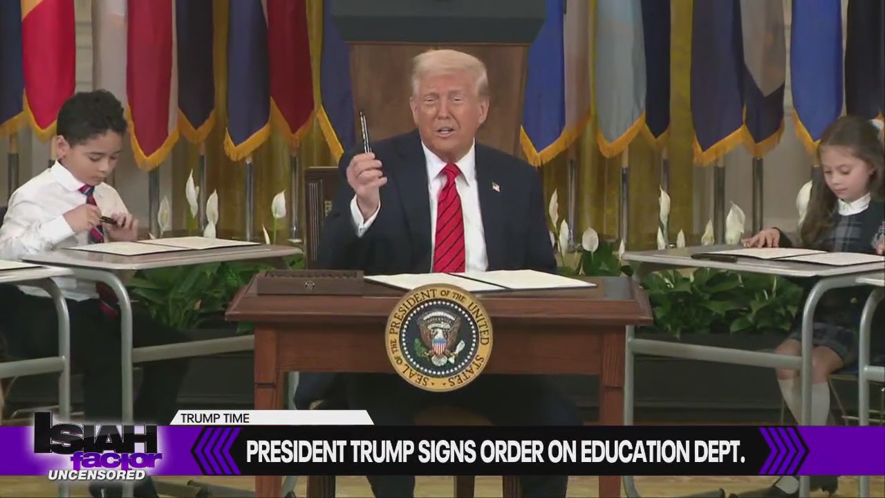 Trump Time: President Trump signs executive order dismantling Department of Education
