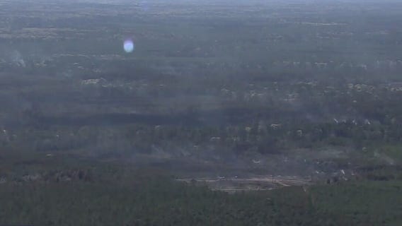 Pauline Road Fire contained, no longer spreading