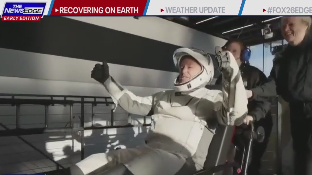 Astronauts recovering their strength in Houston