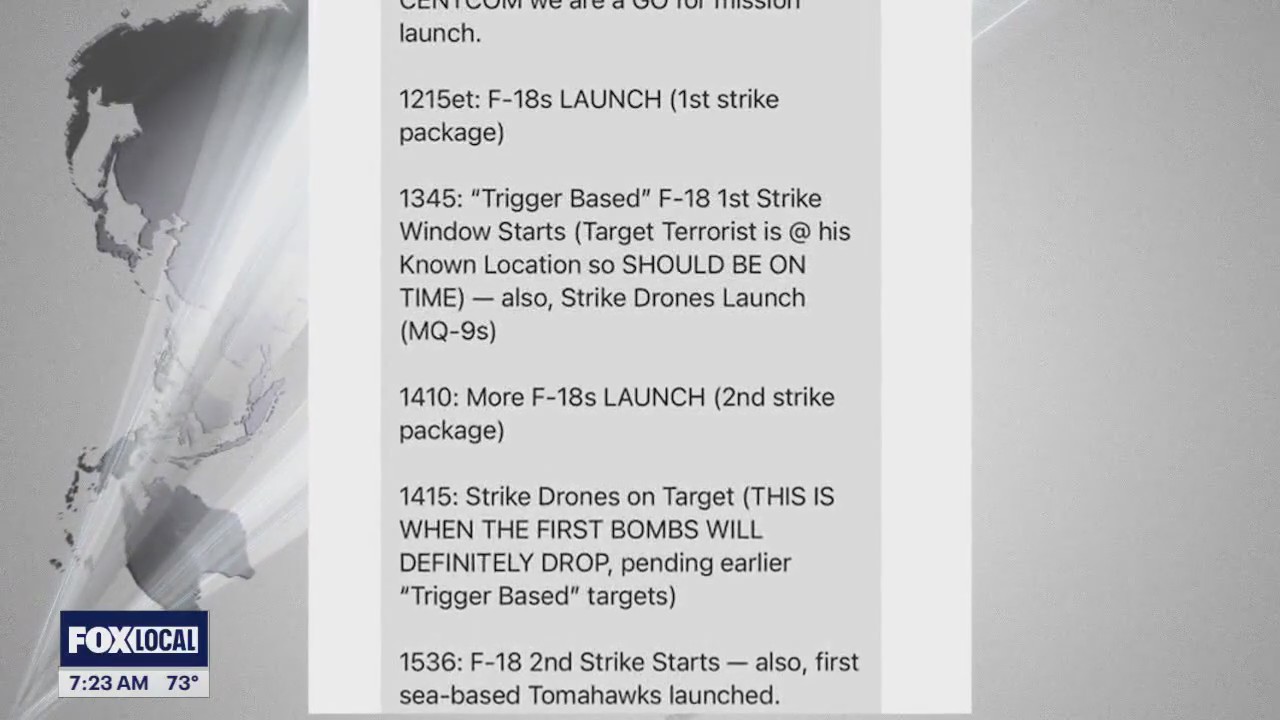 President Trump says he won't fire anyone over Signal messages