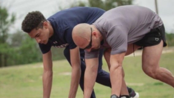 Legally blind veteran set to run in Boston Marathon