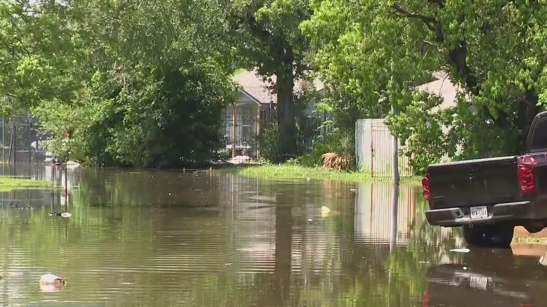 Heavy rain caused some flooding in Houston-area