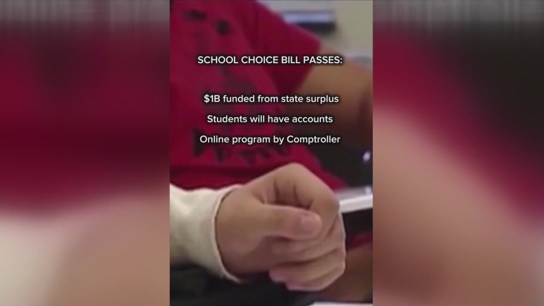 Texas school voucher bill heads to governor's desk