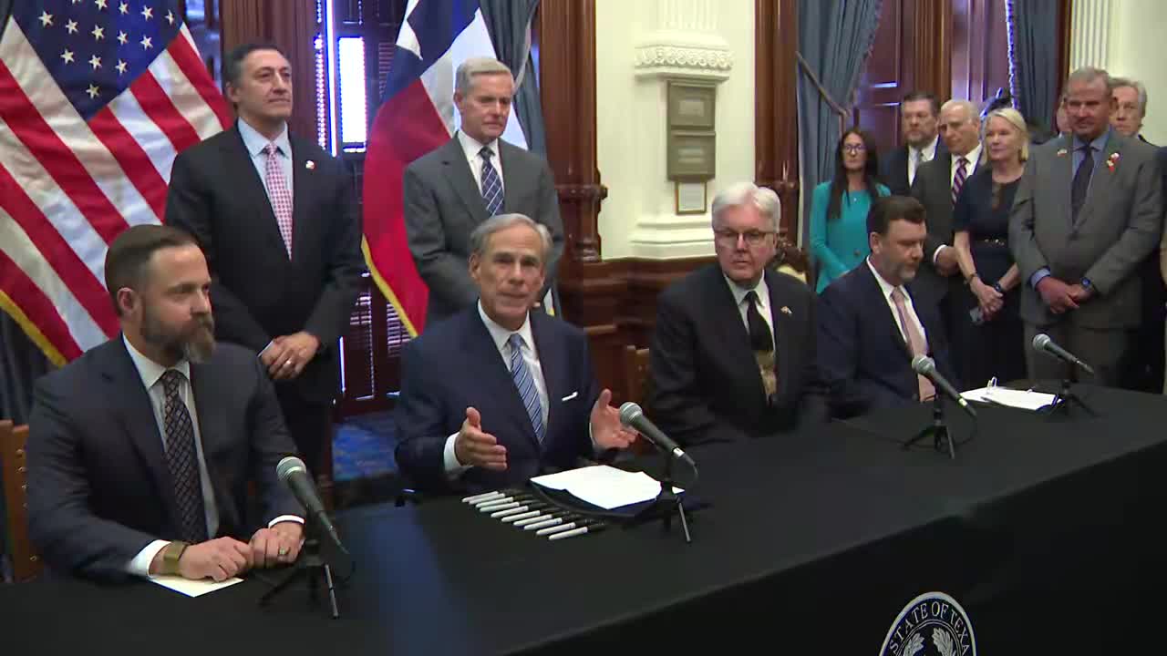 FULL: Texas Gov. Greg Abbott signs bill to create DOGE-style office