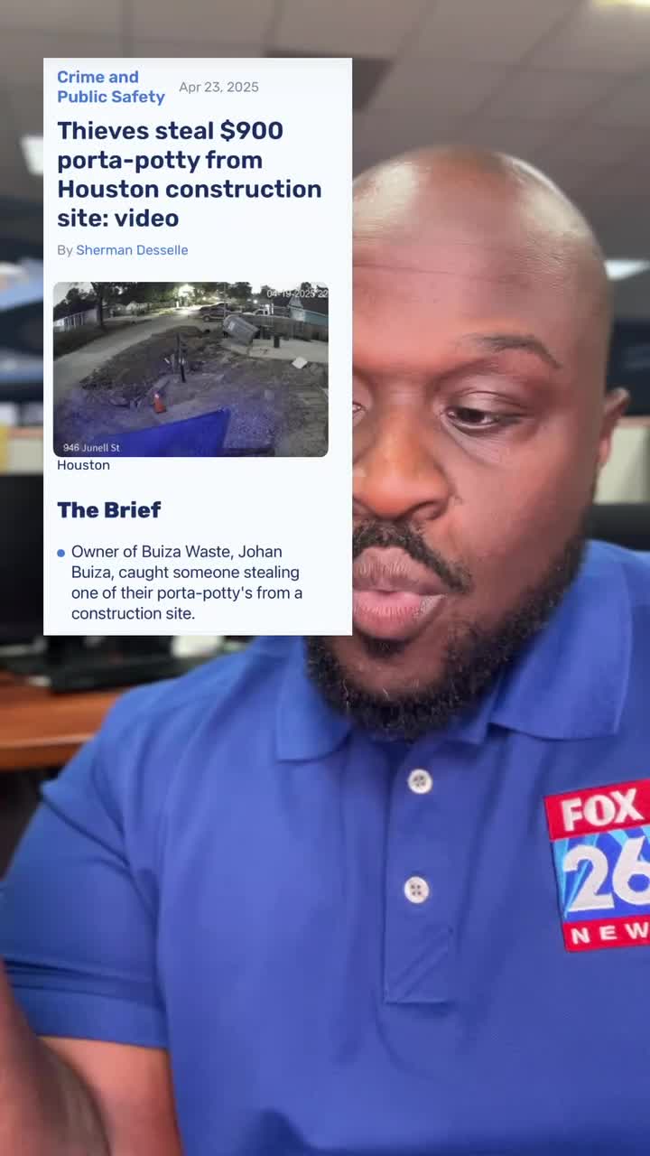 Porta-potty stolen from Houston construction site