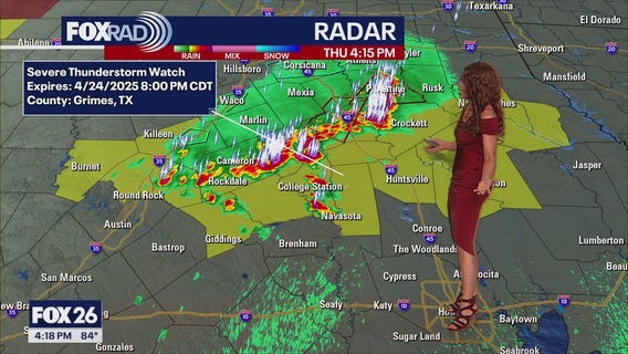 Houston weather: Severe Thunderstorm Watch Thursday for northern counties