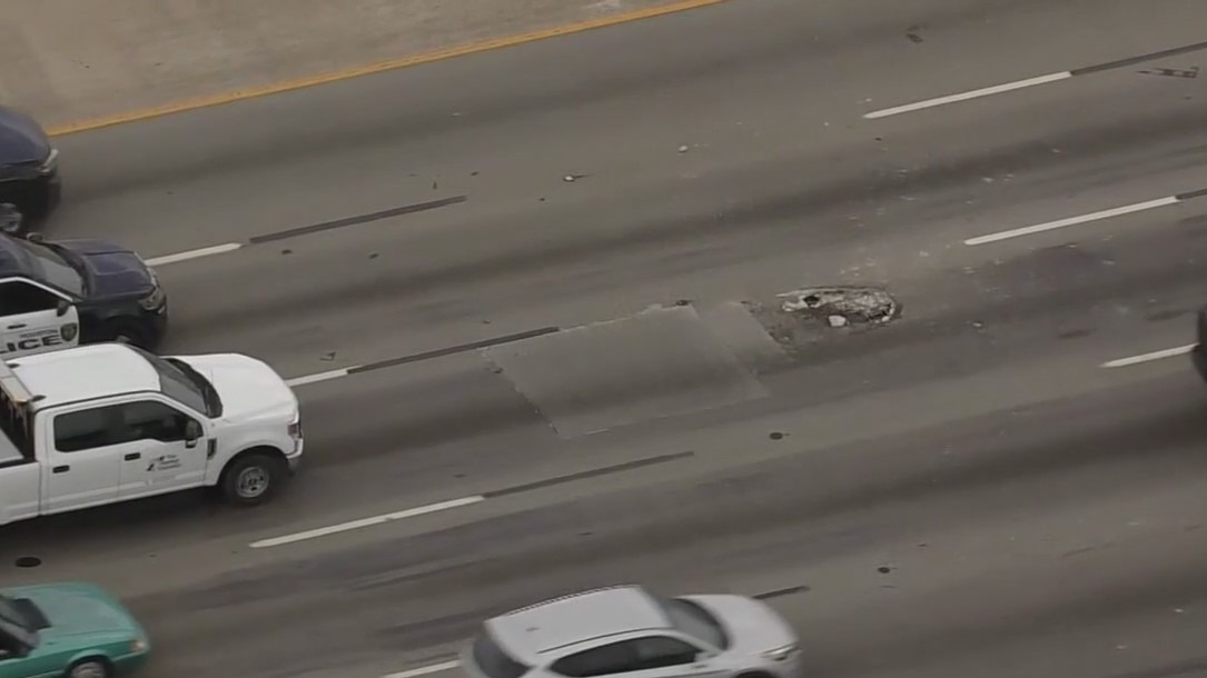 Large Houston pothole damages multiple vehicles