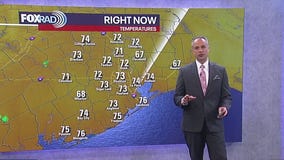 Houston weather: Warm Monday morning in the 70s