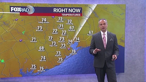Houston weather: Warm Monday morning in the 70s