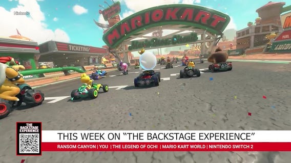 The Backstage Experience w/ MARIO KART WORLD, RANSOM CANYON & YOU