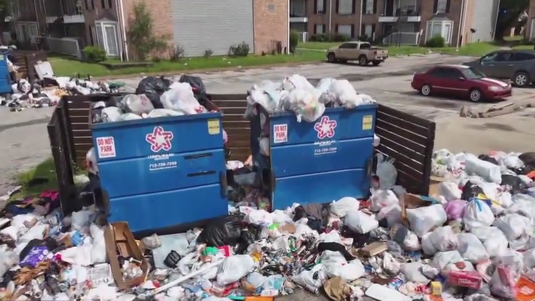 Houston apartment owner discusses trash problems