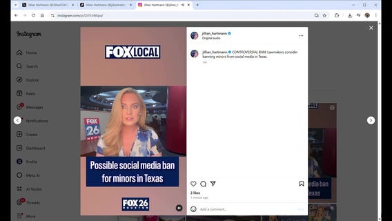 Texas bill to ban minors from social media