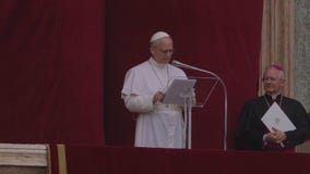 Pope Leo XIV delivers his first Sunday address