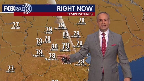 Houston weather: Muggy Friday morning in upper-70s