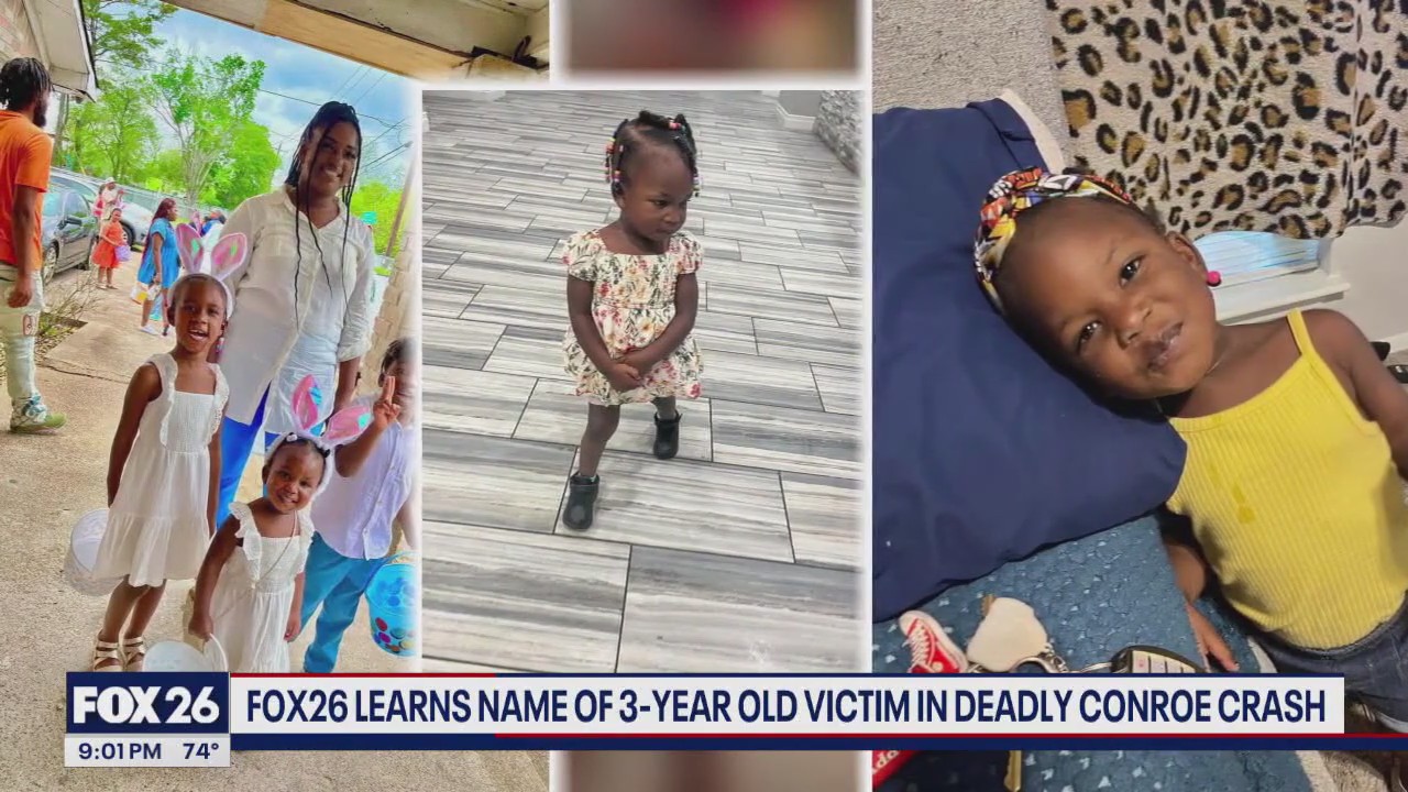 3-year-old victim identified in tragic Conroe crash