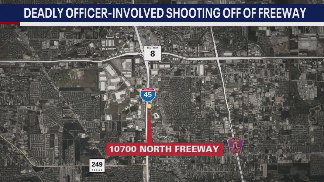 Houston officers shoot, kill suspect near North Freeway, police say