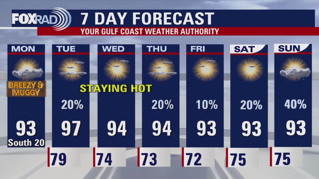 Houston weather forecast for May 19