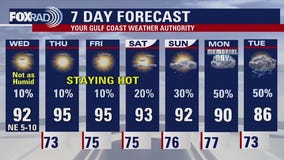 Houston weather forecast for May 21