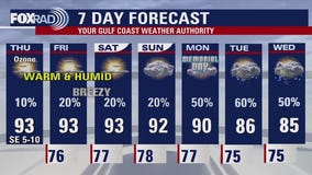 Houston weather forecast for May 22
