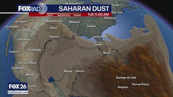Saharan dust moving across Atlantic: Why it's a good thing
