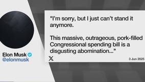 Elon Musk calls Trump's budget bill 'pork-filled'