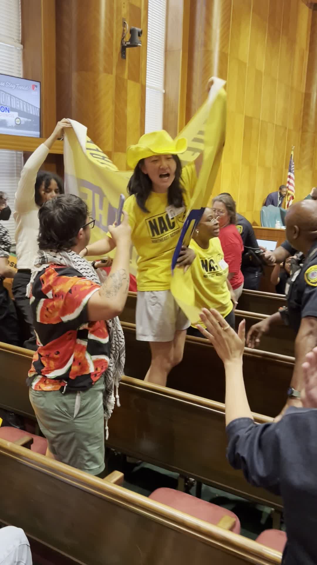 Protesters speak out at Houston city budget meeting