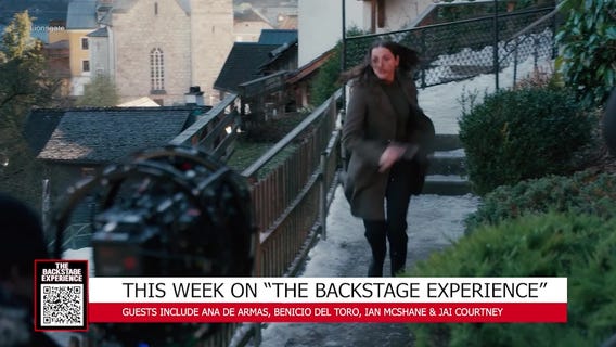 The Backstage Experience w/ Ana de Armas, Benicio Del Toro & Jon Goes Shark Diving