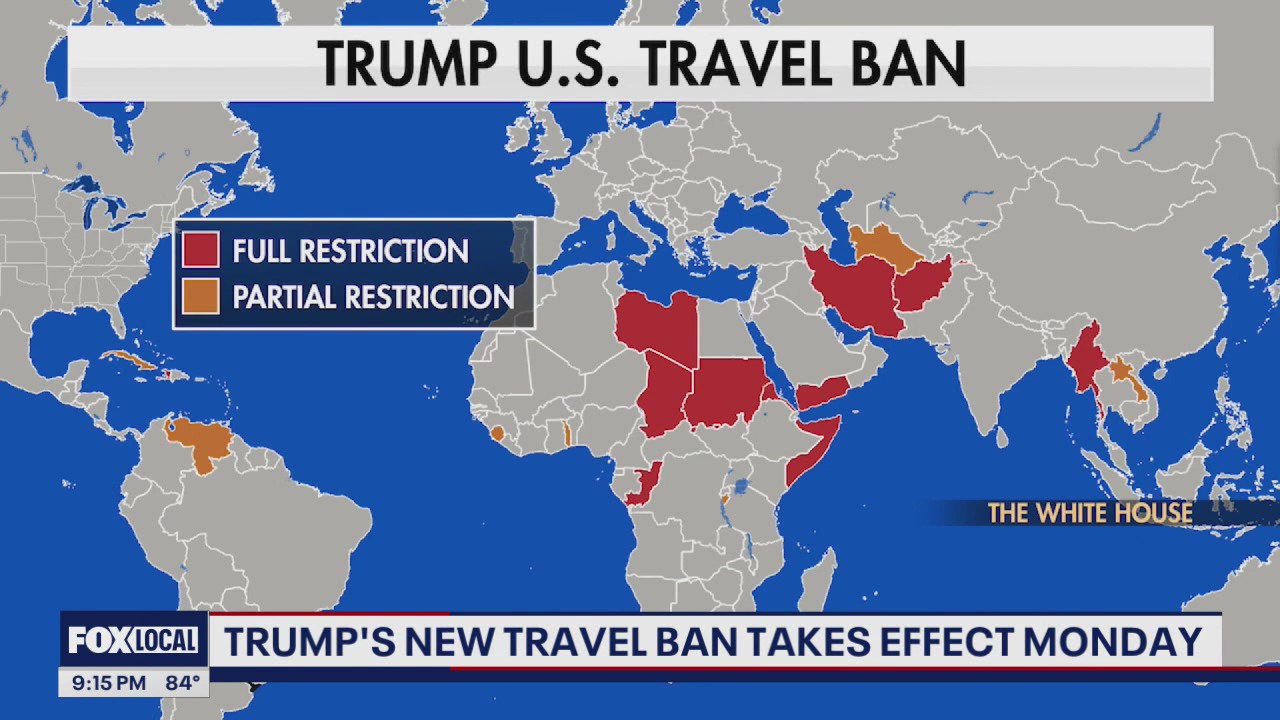 President Trump's new travel ban takes effect on Monday