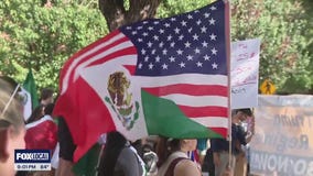 Anti-ICE protest in Houston; rally remains peaceful