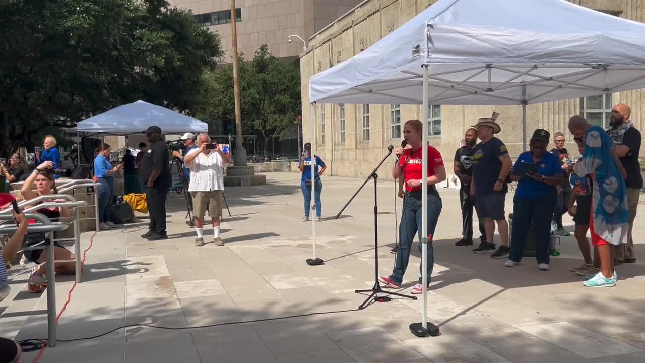 Houston 'No Kings' protest: Texas Sen. Molly Cook speaks