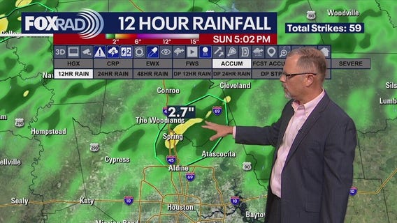 Houston weather: Sunday storms for northern counties