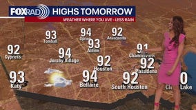 Houston weather forecast: Less rain expected for Tuesday
