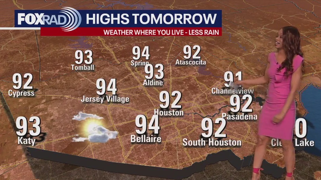 Houston weather forecast: Less rain expected for Tuesday