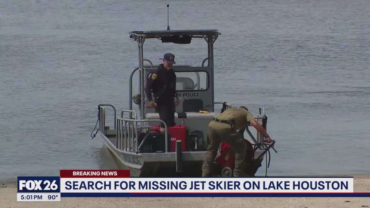 Woman missing after falling off jet ski in Lake Houston