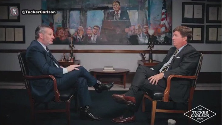 Tucker Carlson and Senator Ted Cruz face off in viral sit-down