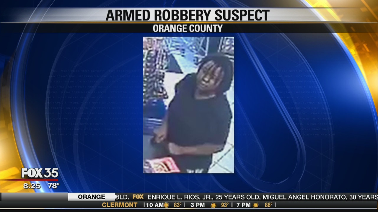 Search for armed robbery suspect in Orange County | FOX 35 Orlando