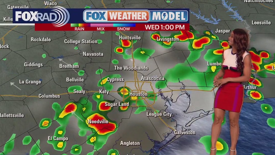 Houston weather: Scattered storms possible on Wednesday